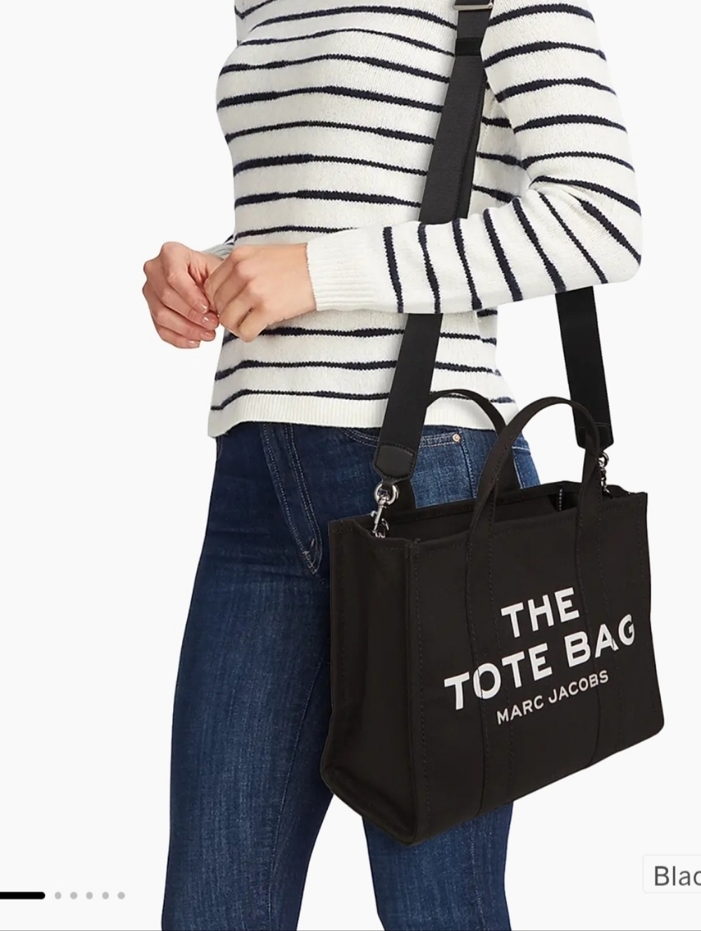 Marc Jacobs Women's The Medium Tote Bag Black Brand New 100% Authentic - Picture 15 of 17